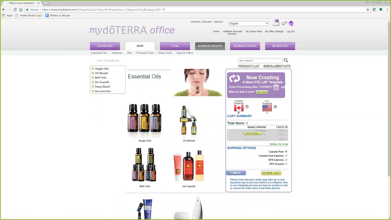 doTERRA - How to Order Your Oils - YouTube
