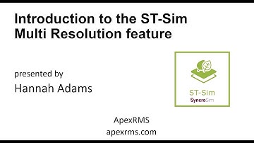 Tutorial on the ST-Sim Multi Resolution feature