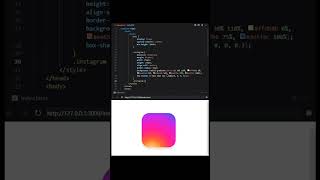 Designing Instagram Logo with HTML and CSS #youtubeshorts #shorts #instagram
