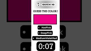 Guess the color in 10 seconds  |  Quick IQ Studio | #quiz #iqquiz  #shortsyoutube #shorts #part2