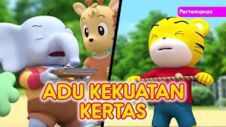 ADU KEKUATAN KERTAS I Kartun Anak Bahasa Indonesia I Shimajiro Bahasa Indonesia
