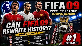 Can FIFA 09 Rewrite History? | Premier League 2008/09 Simulation #1 | Matchday 1