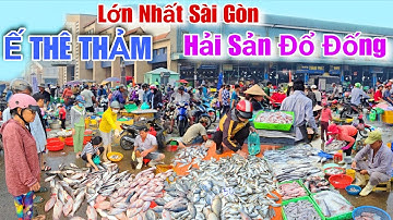 Ế THÊ THẢM..Chợ lớn nhất Sài Gòn "Hải sản đổ đống vắng người mua tại chợ Bình Điền sáng nay