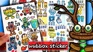 [stickerbook] WUBBOX /decorate with stickers book /paper asmr /mysingingmonsters