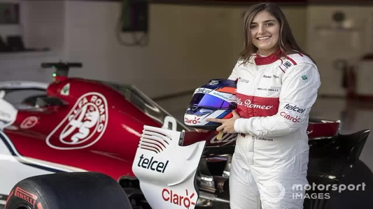 ザウバーの女性テストドライバー タチアナ カルデロンがf1を初ドライブ パワステのないgp3より扱いやすい点も Youtube