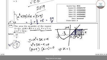 JEE MAIN 2019 solved mathematics question paper part 9, check out the solutions #souravsirclasses
