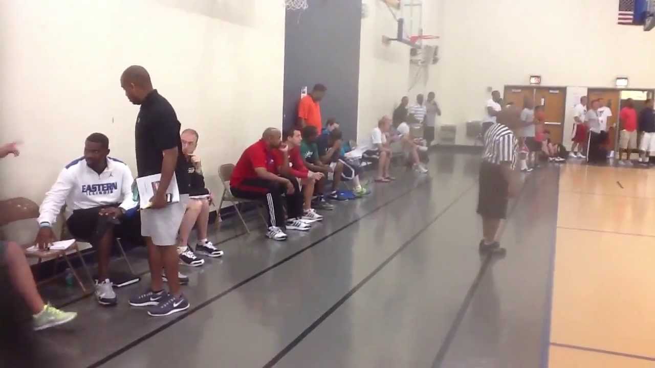 College coaches at Illinois Wolves game