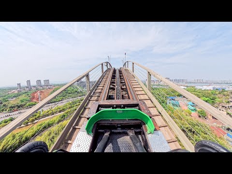 Python in Bamboo Forest POV - BEST Wooden Coaster Ever!?
