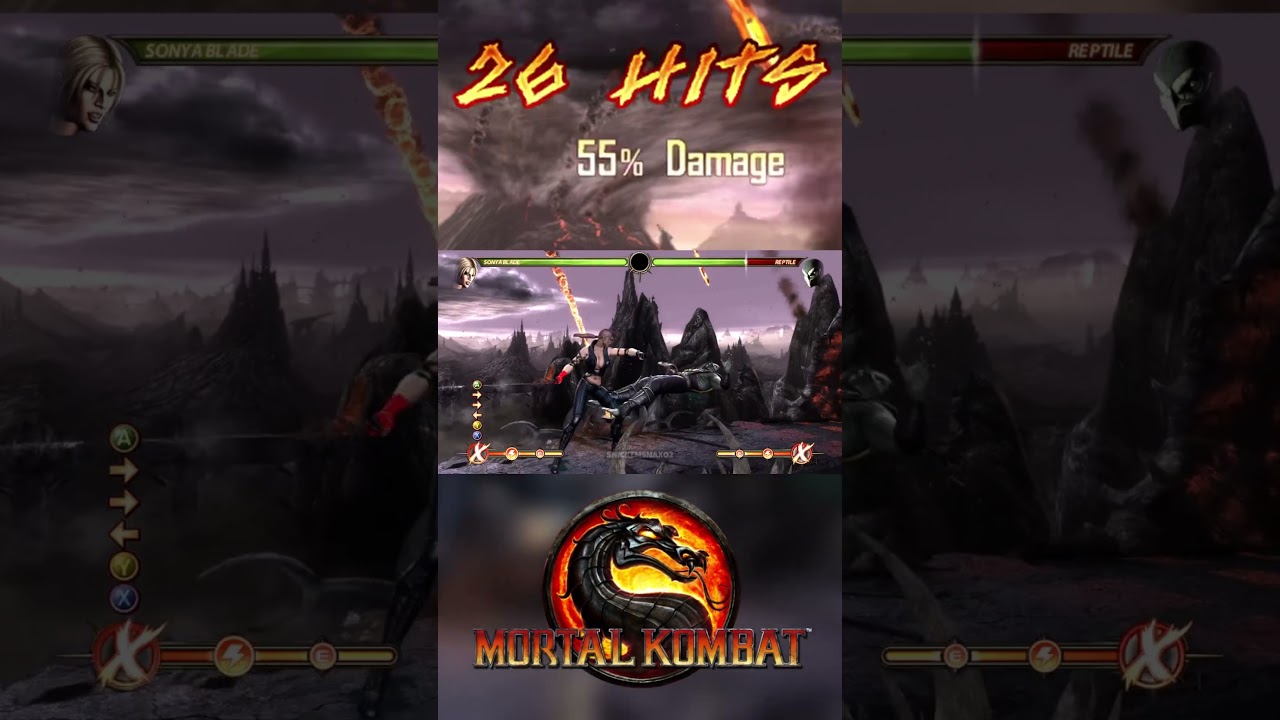 Sonya 55% Combo (Mortal Kombat 9)
