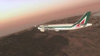 Alitalia A320 Landing at Reggio Calabra, Italy (720p HD) screenshot 4