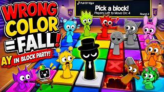 AY in Block Sprunki Party Challenge! 🟦 Don’t Pick the Wrong Color