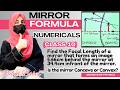 4. MIRROR FORMULA NUMERICALS|CONCAVE MIRROR|CONVEX MIRROR|  OPTICS | SECRETS OF PHYSICS| RABIA BABER