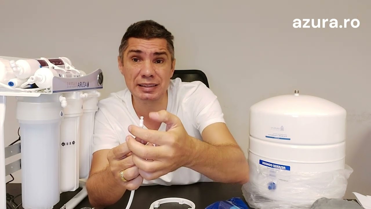 INSTALARE FILTRU APA CU OSMOZA INVERSA OSMOAZURA PRO75P AG ALCALIN