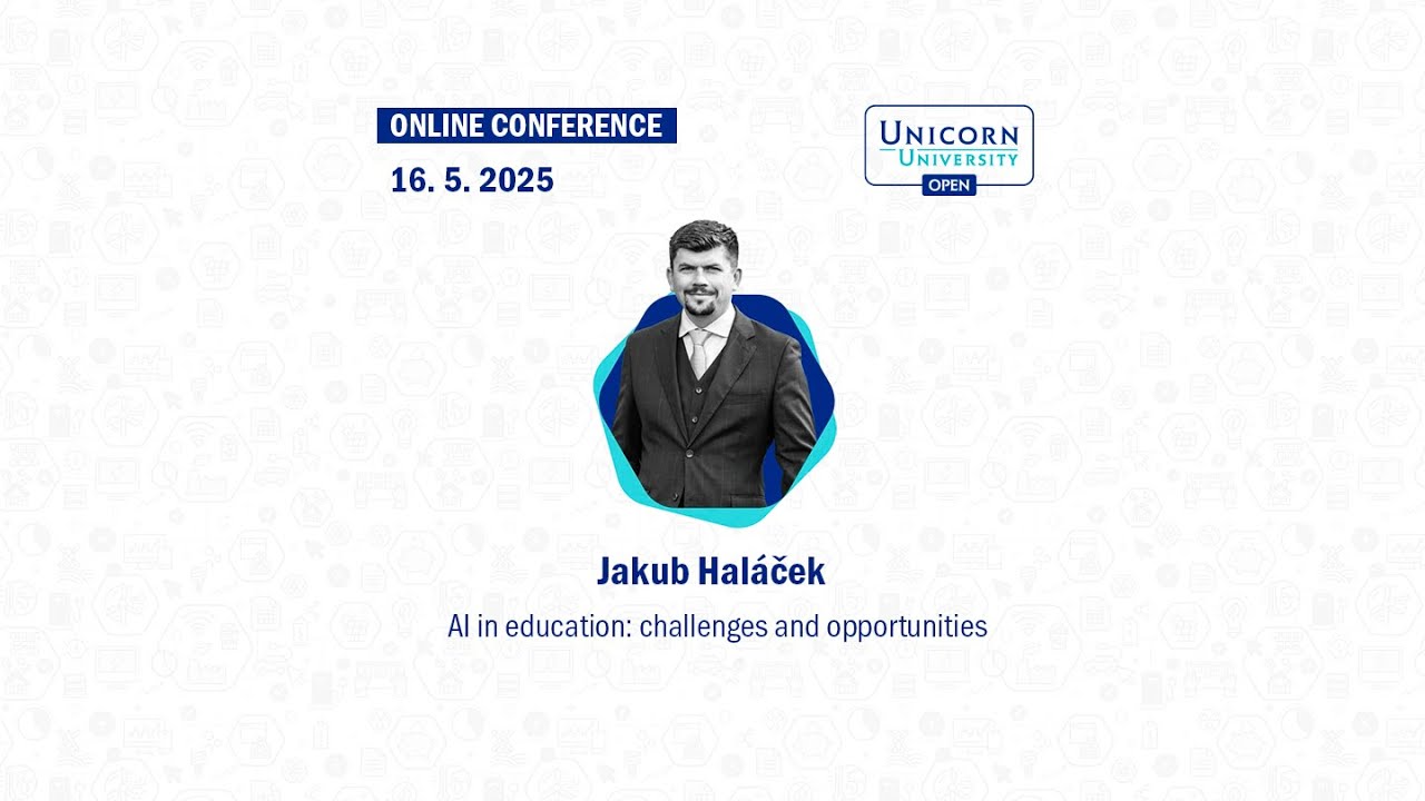 Jakub Haláček - AI in education: challenges and opportunities