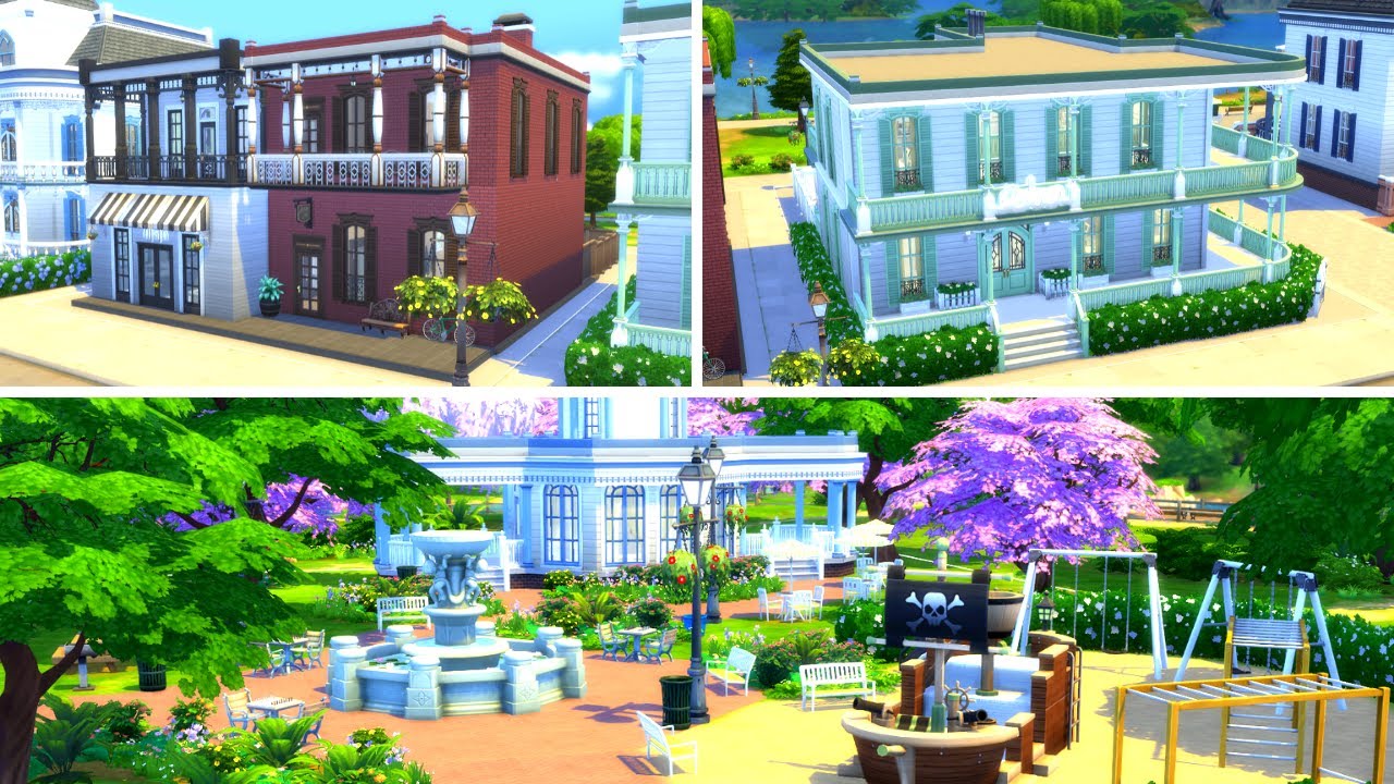 FINISHING THE COMMUNITY LOTS IN WILLOW CREEK! // THE SIMS 4 CREATING A