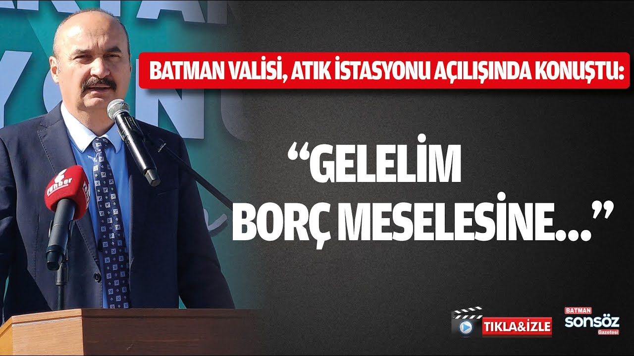 &ldquo;Gelelim bor&ccedil; meselesine&hellip;&rdquo;