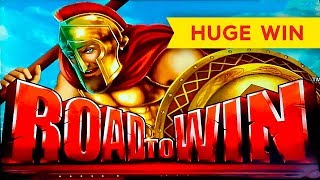 HUGE WIN! Road To Win Slot - AWESOME RETRIGGER BONUS!