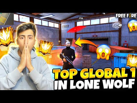 Top 1 Global In Lone Wolf Rank 😱😂- Garena Free Fire