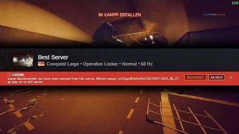Getting banned in under 1 minute in Battlefield 4