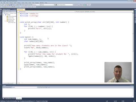 Intro to C Programming - C Strings Program
