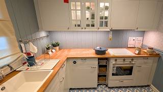 IKEA METOD STENSUND White Kitchen | L-Shaped Solution. Walkthrough (4K)