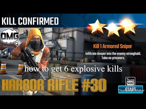 Kill confirmed, Sniper Strike Special Ops mission #30- Harbor (rifle/zone 11)