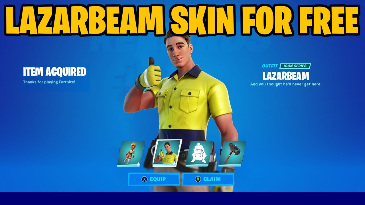 HOW TO GET LAZARBEAM SKIN FOR FREE IN FORTNITE - YouTube