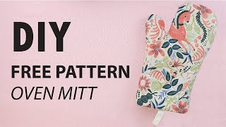 FREE PDF PATTERN- Oven Mitt Pattern for Adults, Kids & Dolls