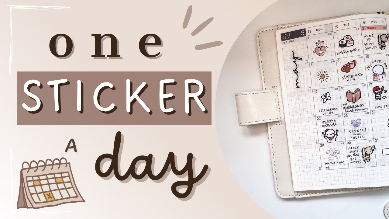 Memory Keeping | Hobonichi Techo A6 | May 2023 | One Sticker A Day