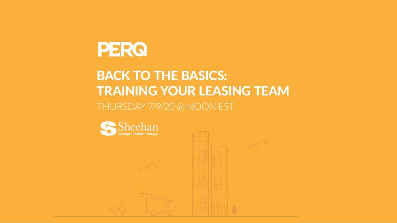 Back to the Basics  Training Your Leasing Team