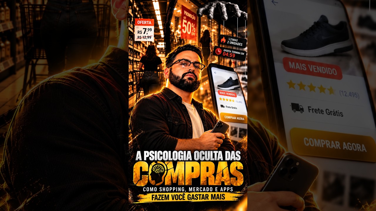 VOCÊ NÃO COMPRA SOZINHO | A psicologia escondida do shopping, do mercado e do app