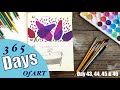 365 days of Art | by Lorna Scobie | Day 43 44 45 46 | Drawing in my sketchbook every day for a year