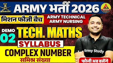 Army Bharti 2026 | Army Technical Maths Demo 02 | Mission Fauji Batch | Army Technical Math 2026