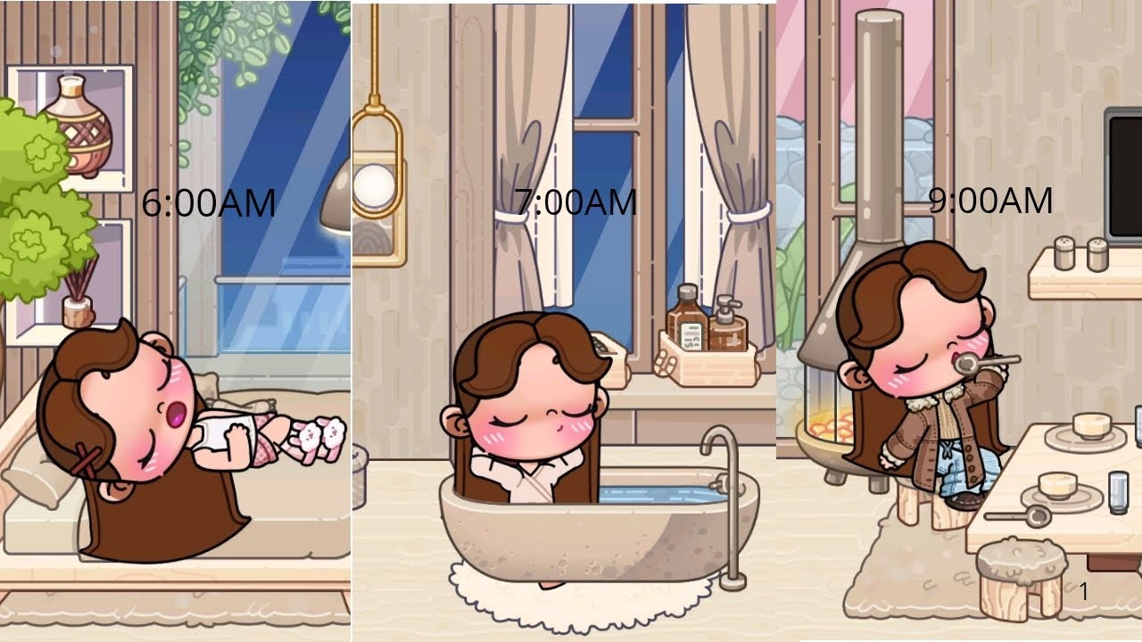 Rutina de mañana en avatar world aesthetic 