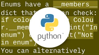 Returning True if a value is present in an enum; returning false if not