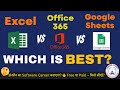 MS Office Excel vs Office 365 vs Google Sheets 📊 | Which is Best? ✅ Exc...