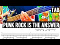 Hi-STANDARD - Punk Rock Is The Answer/ベース/初心者/弾いてみた/かっこいい曲/tab譜/bass cover