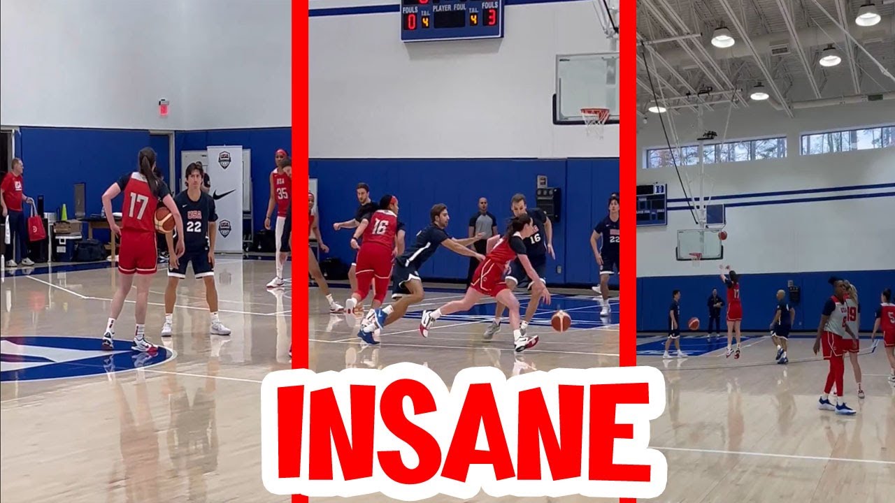 Caitlin Clark Makes Team USA Court Explode With Energy Today 🔥Clark & Cam  Go Viral at Team USA🔥
