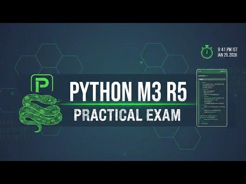 O Level Python Practical Jan 2026: Get S-Grade! | M3-R5 Important Programs Tips O Level Python M3-R5