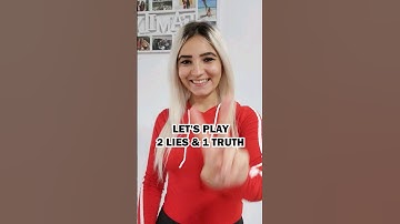 2 LIES 1 TRUTH | WHO CAN GUESS WHICH ONE IS THE TRUTH 🤪 #shorts #funny #2truths1lie #play #viral