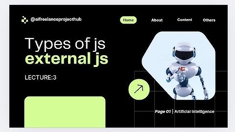 External JavaScript | Types of JavaScript | Learn JavaScript with ChatGPT AI Tools