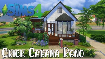 Crick Cabana Renovation Speed Build w/commentary | Sims 4 | No CC