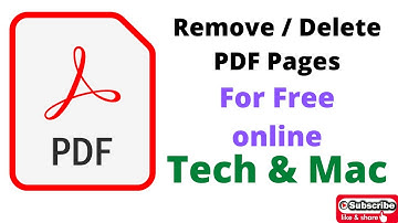 How to delete / remove PDF pages free 2022
