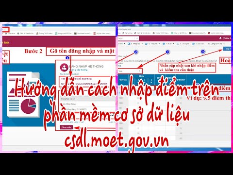 Video Hướng dẫn nhập điểm trên phần mềm cơ sở dữ liệu CSDL... - youtube