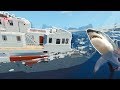 SINKING SHIP LEADS TO SHARK SURVIVAL! - Stormworks Multiplayer Gameplay