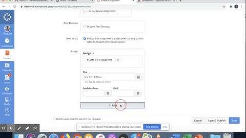 Canvas - Multiple Due Dates