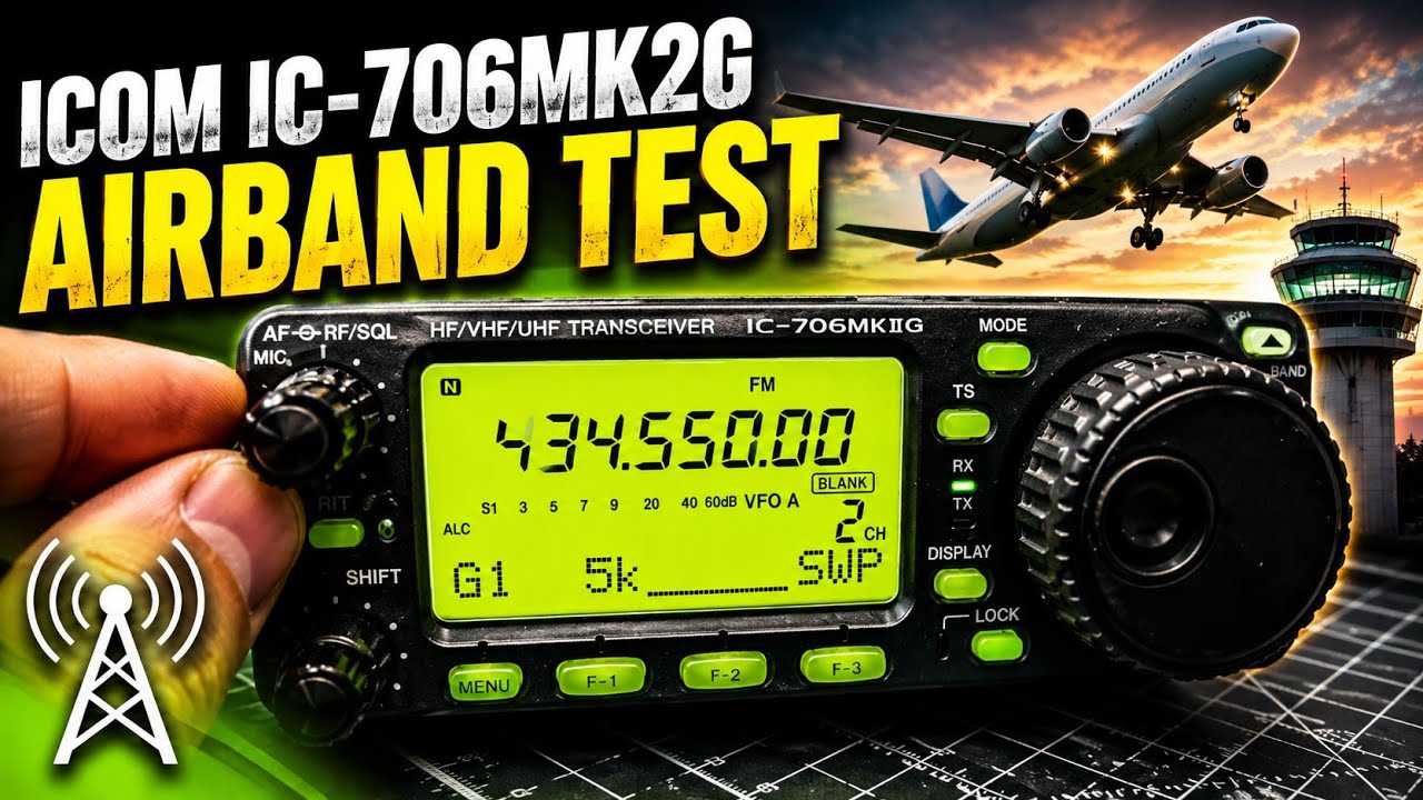 ICOM IC-706MK2G , AirBand Test - YouTube
