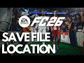 EA Sports FC 26 أين توجد ملفات حفظ اللعبة وملف التكوين على جهاز الكمبيوتر 