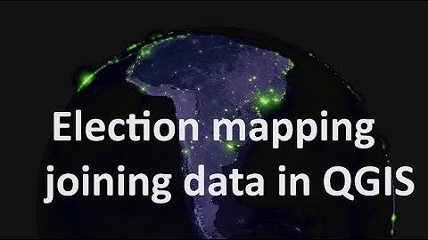 Joining tables in QGIS3 - Election map 01 | burdGIS