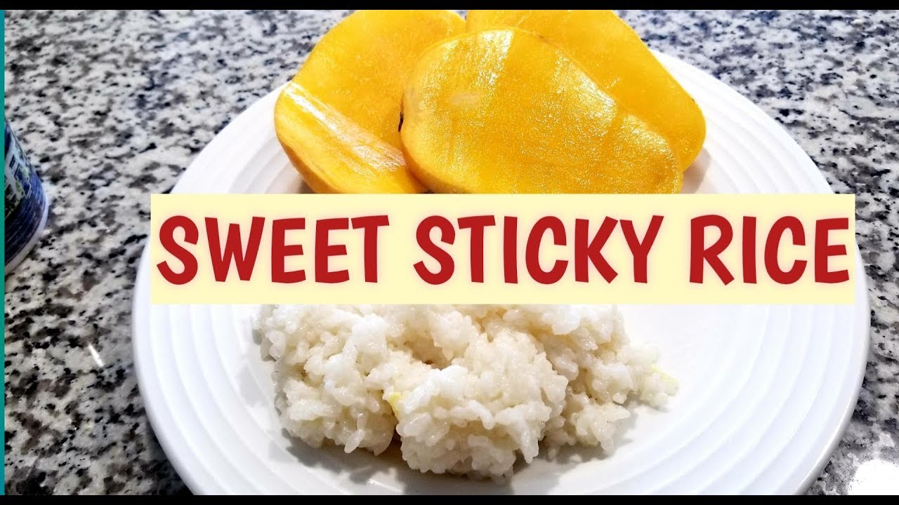 HOW TO MAKE SWEET STICKY RICE/PUTO MAYA WITH MANGO - YouTube